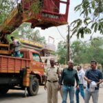 अवैध कब्जे के साथ अवैध विद्युत् लाइनों पर बीएसपी की बड़ी कार्यवाही
