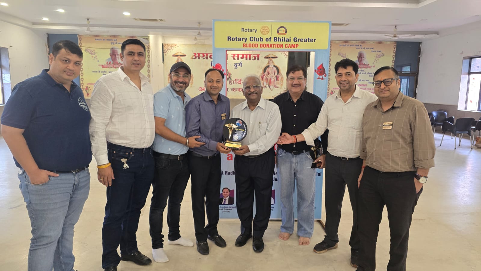रोटरी क्लब ऑफ़ भिलाई ग्रेटर द्वारा रक्तदान शिविर का सफल आयोजन…