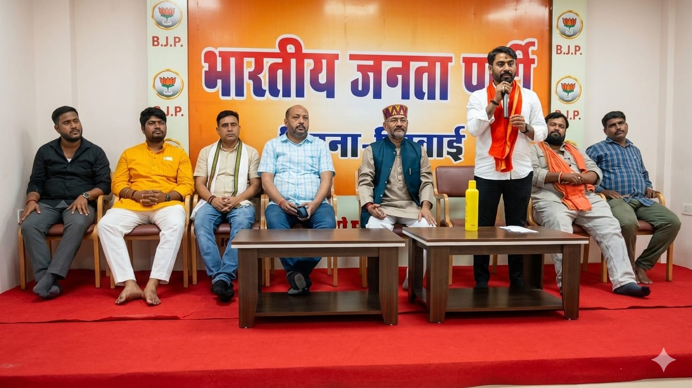 भाजपा स्थापना दिवस को ऐतिहासिक बनाने भिलाई भाजयुमो ने कसी कमर; जिला कार्यालय में हुई अहम बैठक…