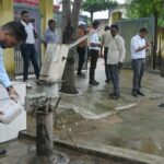 पेयजल व्यवस्था का निरीक्षण, पानी के सैंपल परीक्षण हेतु लिए गए…