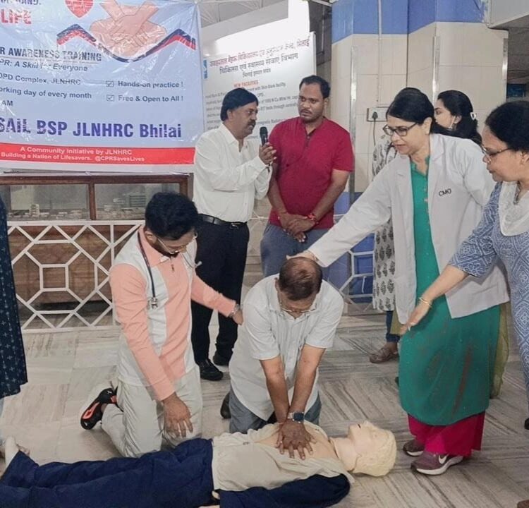 जवाहरलाल नेहरू चिकित्सालय में ‘सेव अ लाइफ’ सीपीसीआर कार्यशाला आयोजित…