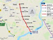 गणेश भगवान मूर्ति विसर्जन हेतु मार्ग :- मुर्गा चौक – 25 मिलियन चौक – सेक्टर 09 चौक – MD बंगला तिराहा – जेल तिराहा – महाराजा चौक – पुलगांव चौक – शिवनाथ नदी विसर्जन स्थल।