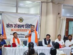 रायपुर नगर निगम जोन 4 में लगाए गए जोन स्तरीय सेवा संकल्प शिविर में पहुँचे रायपुर दक्षिण विधायक सुनील सोनी…