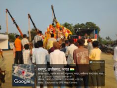 महिषासुर मर्दिनी आदिशक्ति दुर्गा माता की मूर्ति का महादेवघाट पाटन पुलिया के पास विसर्जन कुण्ड में भक्तगणों द्वारा श्रद्धापूर्वक विसर्जन प्रारम्भ…