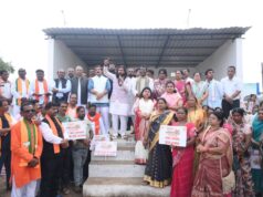 गरियाबंद में भाजपा की विशाल पदयात्रा में शामिल हुए कैबिनेट मंत्री गुरु खुशवंत साहेब